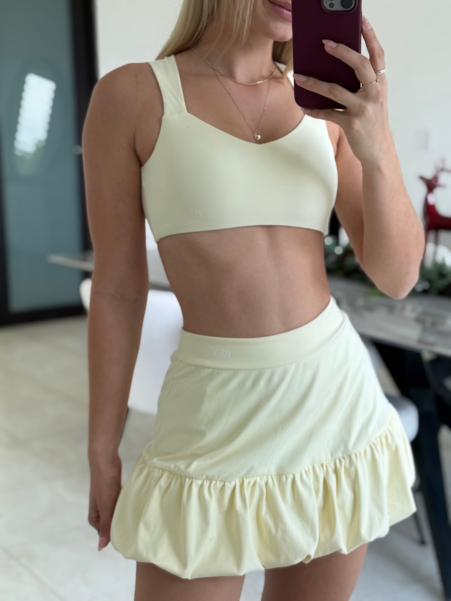 Butter Yellow Skirt Set