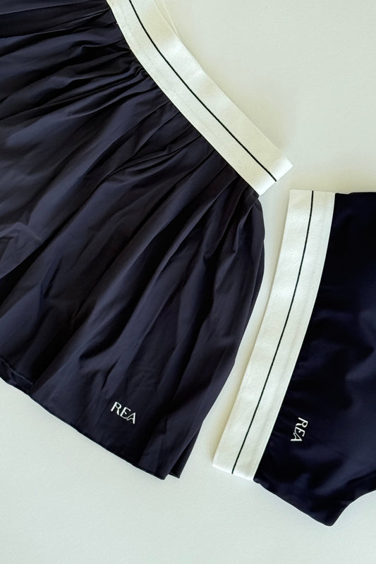 Navy Skirt Set