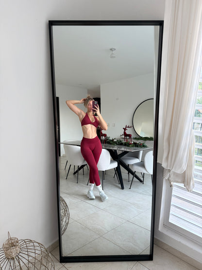 Burgundy Halter Set
